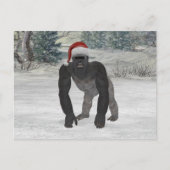 Santa Gorilla Briefkaart (Voorkant)