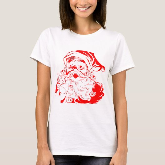 Santa Graphic Kerstmis T-Shirten T-shirt (Voorkant)