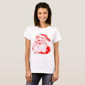Santa Graphic Kerstmis T-Shirten T-shirt (Voorkant volledig)