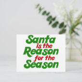 Santa Grappig kerstfeest humor parody Feestdagenkaart (Staand voorkant)