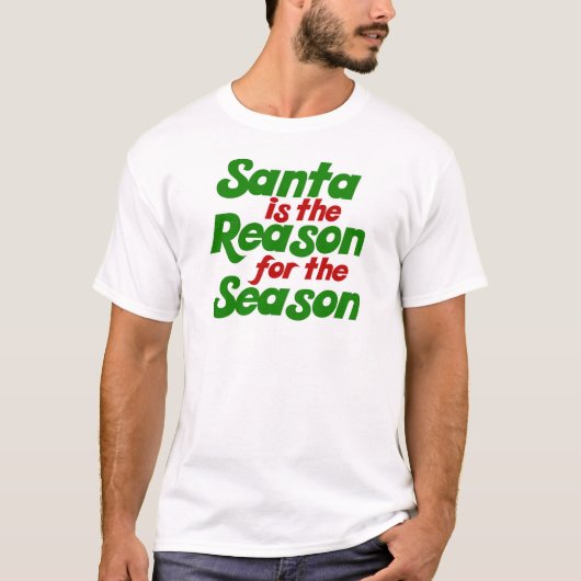Santa Grappig kerstfeest humor parody T-shirt (Voorkant)