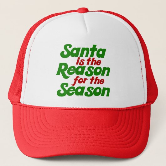 Santa Grappig kerstfeest humor parody Trucker Pet (Voorkant)