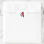 Santa Great Dane Hond Kerstmis Wilsignes Hart Sticker (Tas)