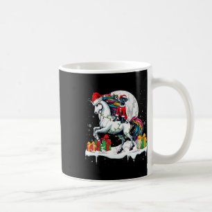 Santa Great Dane Rijden Eenhoorn Kerst Eigenaar Ki Koffiemok