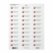 Santa Green Retouradres Etiket (Full Sheet)