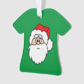 Santa Green Shirt Ornament (voorkant)