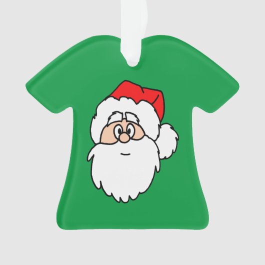 Santa Green Shirt Ornament (voorkant)