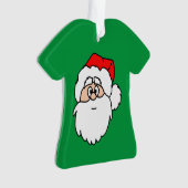 Santa Green Shirt Ornament (voorkant)