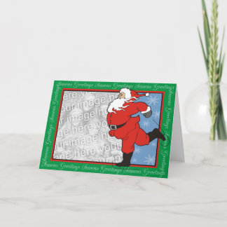 Santa Greetings Feestdagen Kaart