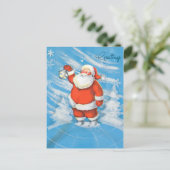 Santa Greetings Feestdagenkaart (Staand voorkant)