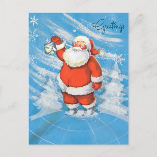 Santa Greetings Feestdagenkaart (Voorkant)