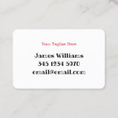 Santa Greetings Visitekaartje (Achterkant)