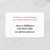 Santa Greetings Visitekaartje (Achterkant)