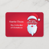Santa Greetings Visitekaartje (Voorkant)