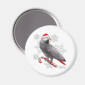 Santa Grey Magnet (Voorkant / Achterkant)