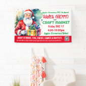 Santa Grotto & Craft Market PTO PTA Kerk Banner (Insitu)