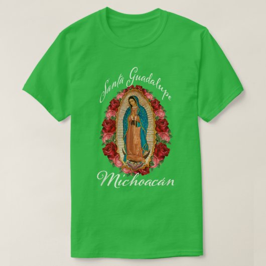 Santa Guadalupe katholieke Sint-Mexico, Amerika T-shirt (Design voorkant)