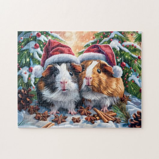 Santa Guinea Pigs Legpuzzel (Horizontaal)