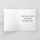 Santa Gun Naughty List Second Amendment Christmas Kaart (Binnen)