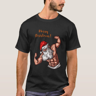 Santa gym Merry kerst Classic T-Shirt