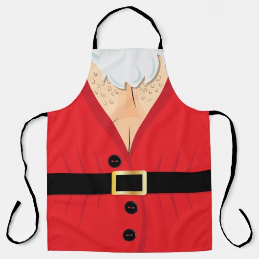 Santa Hairy Chest Funny Schort (Voorkant)