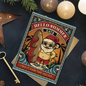 Santa Hallo zomerdagen ik doe het voor de Ho Ho Feestdagenkaart