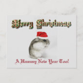 Santa Hamster Feestdagenkaart (Voorkant)