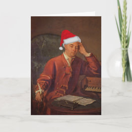 Santa Handel Messiah Klassieke Kerst Feestdagen Kaart