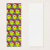 Santa Happy Smiling Face Design Mini Bladwijzer Mini Visitekaartjes (Voorkant /achterkant)