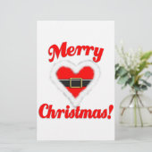 santa hart briefpapier (Staand voorkant)