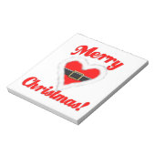 santa hart notitieblok (Linkerzijde)
