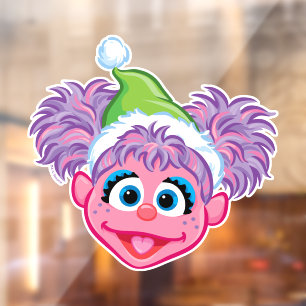 Santa Hat Abby Raamsticker
