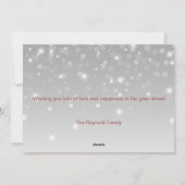 Santa Hat and Snowflake | Gold Happy New Year 2026 Feestdagenkaart (Achterkant)