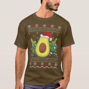 Santa Hat Avocado — Ugly kerstSweater Fruit Lov T-shirt