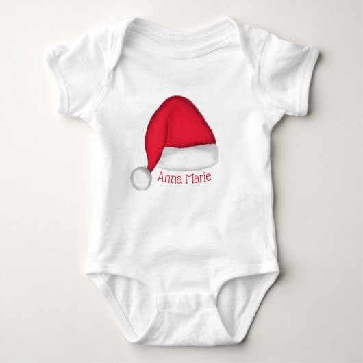 Santa Hat Baby T Shirt (Voorkant)