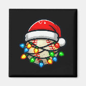 Santa Hat Baseball Toddler Kids Christmas Lights X Magneet (Voorkant)