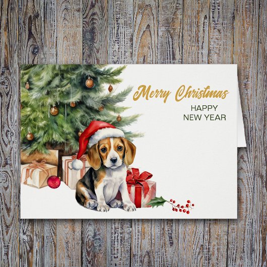 Santa Hat Beagle Hound Puppy Hond Kerstmis