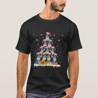 Santa Hat Bernard Hondenliefhebbers Mannen Vrouwen T-shirt