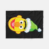 Santa Hat Bert Fleece Deken (Voorkant (Horizontaal))