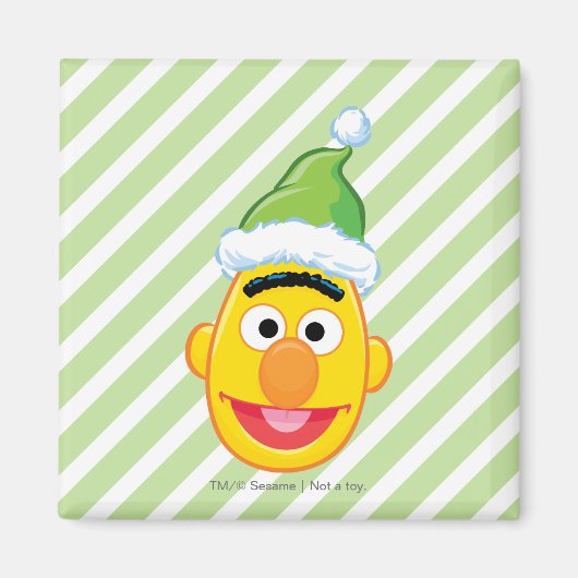 Santa Hat Bert Magneet (Voorkant)
