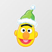 Santa Hat Bert Raamsticker (Vel)