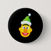 Santa Hat Bert  Ronde Button 5,7 Cm (Voorkant)