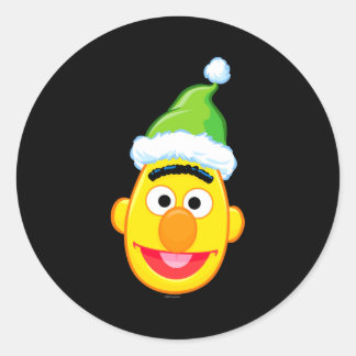 Santa Hat Bert  Ronde Sticker