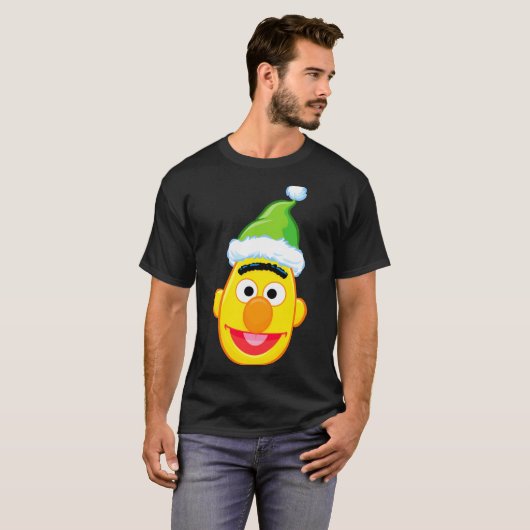 Santa Hat Bert  T-shirt (Voorkant volledig)