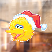 Santa Hat Big Bird Raamsticker (Vel 2)