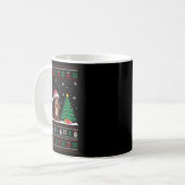Santa Hat Boykin Spaniel Hond Xmas Tree Lights Ugl Koffiemok (Voorkant links)