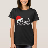 Santa Hat Bruid T-Shirt zwart (Voorkant)