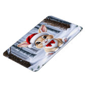 Santa Hat Bunny Magnet Magneet (Linkerzijde)