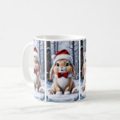 Santa Hat Bunny Mok (Voorkant links)