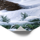 Santa Hat Bunny Poster (Hoek)